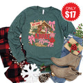 Oh Come Let Us Adore Him Long Sleeve - Heather Forest - 17 product image 1
