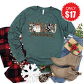 Howdy Christmas Long Sleeve - Heather Forest - 17 product image 1