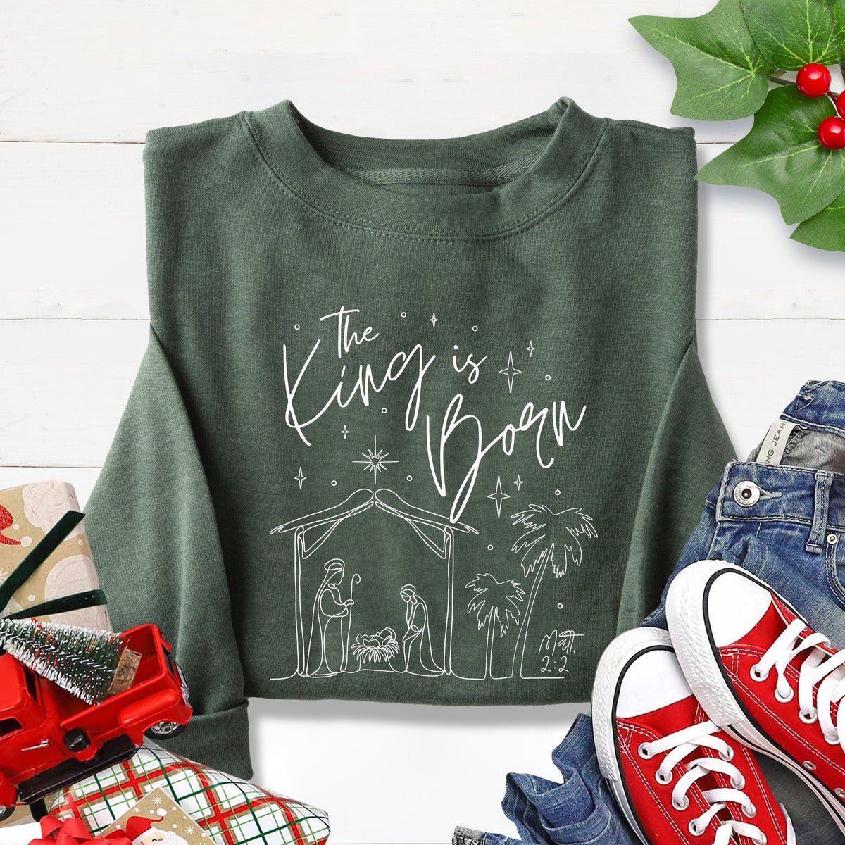 The King Is Born Sweatshirt product image 1