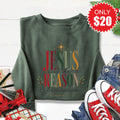 Jesus Is The Reason Sweatshirt - Heather Forest - 20 product image 1