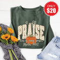 I Will Praise Him Sweatshirt - Heather Forest - 20 product image 1