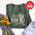 Facial Expressions Sweatshirt - Heather Forest - 20 product image 1