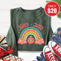 Holly Jolly Sweatshirt - Heather Forest - 20 product image 1