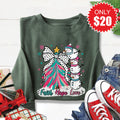 Faith Hope Love Snowman Sweatshirt - Heather Forest - 20 product image 1