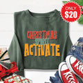 Christmas Spirit Activate Sweatshirt - Heather Forest - 20 product image 1