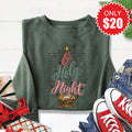 Holy Night Sweatshirt - Heather Forest - 20 product image 1
