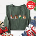 Christmas Corgi Sweatshirt - Heather Forest - 20 product image 1