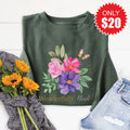 Wonderfully Made Sweatshirt - Heather Forest - 20 product image 1