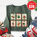Geese Stamps Sweatshirt - Heather Forest - 20 product image 1