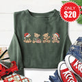 Christmas Bears Sweatshirt - Heather Forest - 20 product image 1