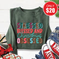 Christmas Obsessed Sweatshirt - Heather Forest - 20 product image 1
