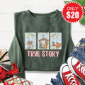 True Story Sweatshirt - Heather Forest - 20 product image 1