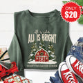 All is Calm Barn Sweatshirt - Heather Forest - 20 product image 1