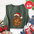Christmas Chicken Sweatshirt - Heather Forest - 20 product image 1