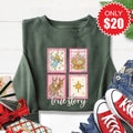 True Story Stamps Sweatshirt - Heather Forest - 20 product image 1