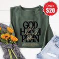 God Has A Plan Sweatshirt - Heather Forest - 20 product image 1