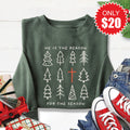 He Is The Reason Sweatshirt - Heather Forest - 20 product image 1