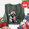 Cute But Feral Sweatshirt - Heather Forest - 20 product image 1