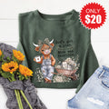 God's Got a Plan Christmas Highland Sweatshirt - Heather product image 1