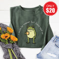 Jesus Said No Sweatshirt - Heather Forest - 20 product image 1