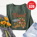 Fruit Of The Spirit Sweatshirt - Heather Forest - 20 product image 1