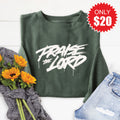 Praise The Lord Sweatshirt - Heather Forest - 20 product image 1