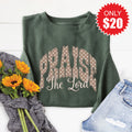 Praise The Lord Sweatshirt - Heather Forest - 20 product image 1