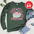 There Will Be Joy Long Sleeve - Heather Forest - 17 product image 1