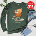 The Lord Will Provide Long Sleeve - Heather Forest - 17 product image 1