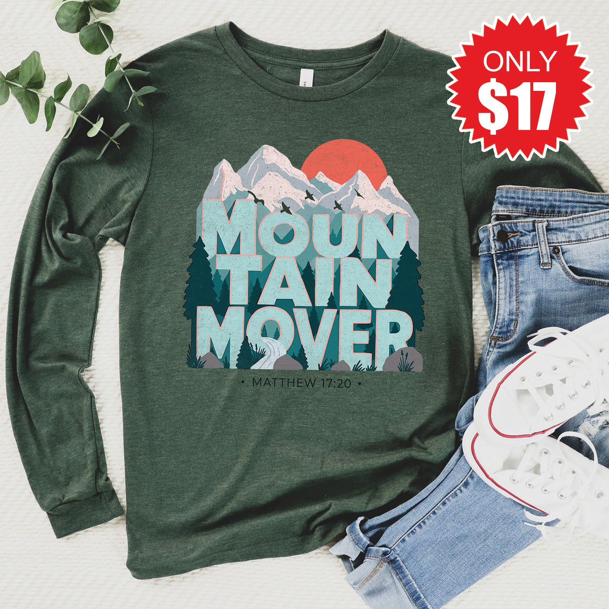 Mountain Mover Long Sleeve - Heather Forest - 17 product image 1