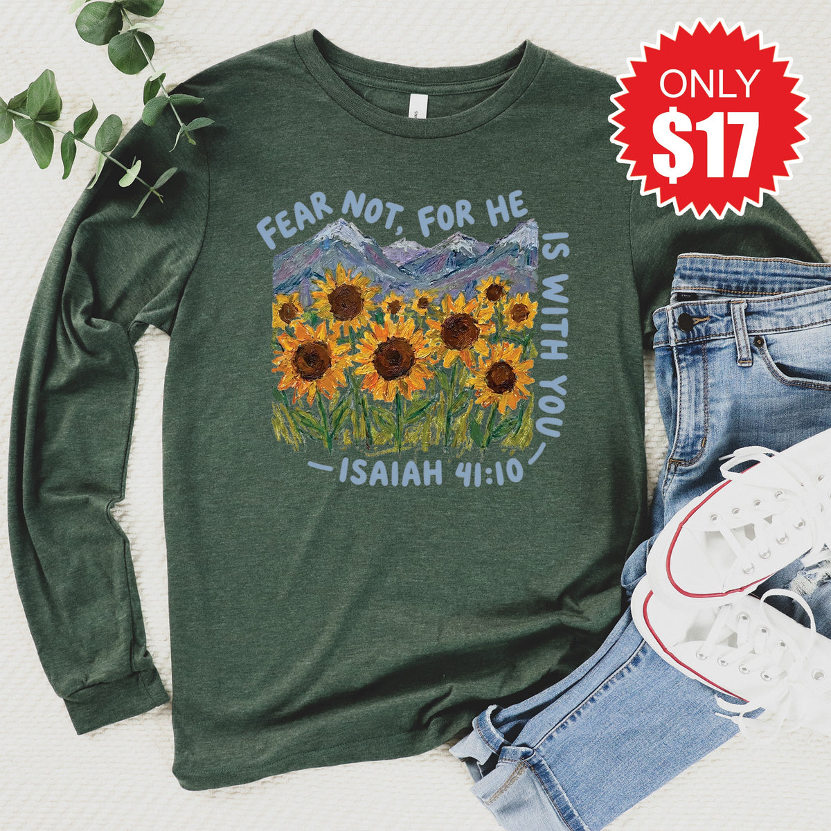 Fear Not Long Sleeve - Heather Forest - 17 product image 1