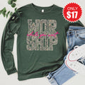 Worship Long Sleeve - Heather Forest - 17 product image 1