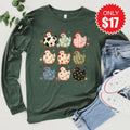 Chickens Long Sleeve - Heather Forest - 17 product image 1
