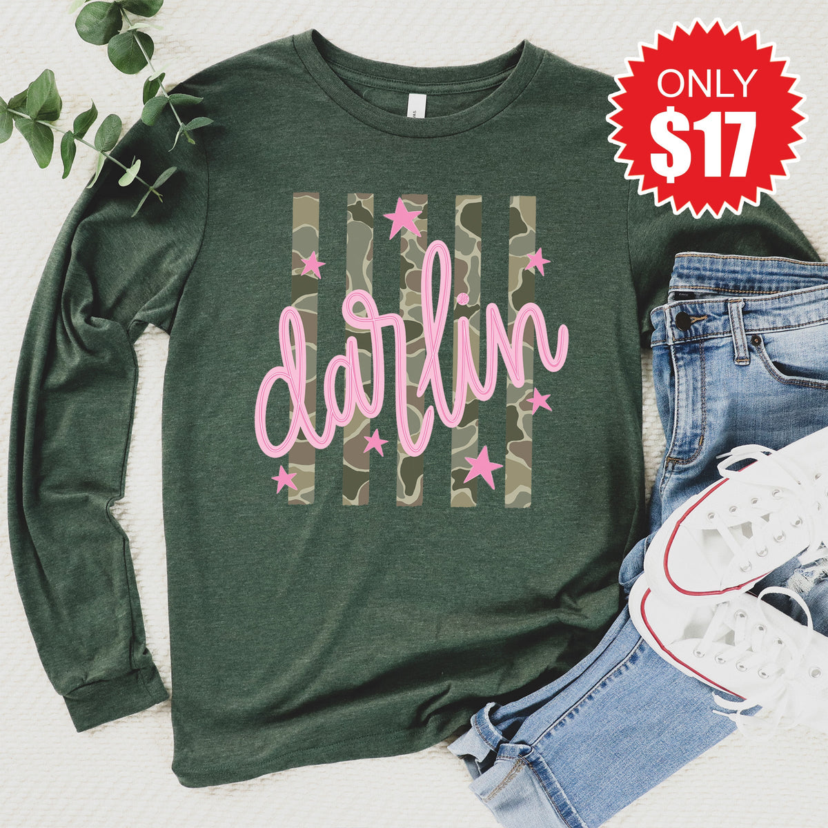 Darlin Long Sleeve - Heather Forest - 17 product image 1