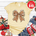 Gingerbread Bow Tee - Heather French Vanilla - 15 product image 1