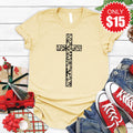 Christmas Cross Tee - Heather French Vanilla - 15 product image 1