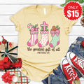 Greatest Gift Stockings Tee - Heather French Vanilla - 15 product image 1