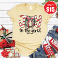 Joy To The World Tee - Heather French Vanilla - 15 product image 1