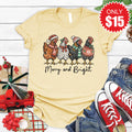 Merry and Bright Tee - Heather French Vanilla - 15 product image 1