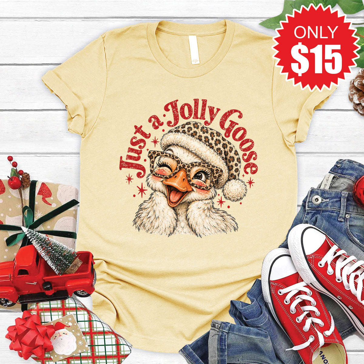Jolly Goose Tee - Heather French Vanilla - 15 product image 1