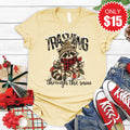Trashing Through the Snow Tee - Heather French Vanilla - 15 product image 1