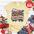 Jolly Christmas Tee - Heather French Vanilla - 15 product image 1