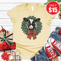 Christmas Cow Tee - Heather French Vanilla - 15 product image 1