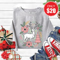 Reindeer Sweatshirt - Heather Grey - 20 product image 1