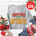 Christmas Spirit Activate Sweatshirt - Heather Grey - 20 product image 1