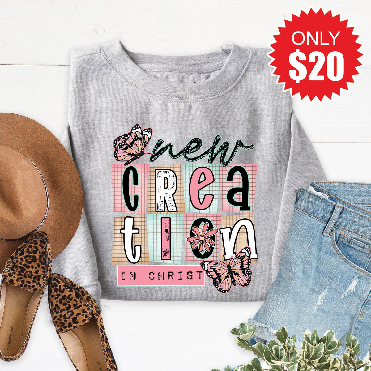 New Creation Sweatshirt - Heather Grey - 20 product image 1
