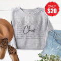 Christ Sweatshirt - Heather Grey - 20 product image 1