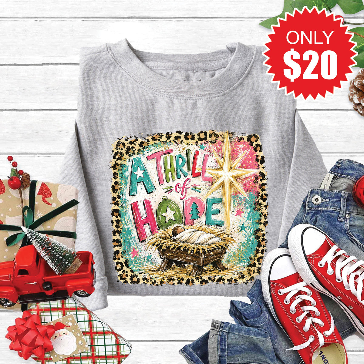 A Thrill of Hope Sweatshirt - Heather Grey - 20 product image 1