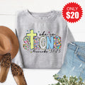 She Is Strong Sweatshirt - Heather Grey - 20 product image 1
