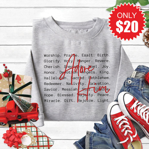 Adore Him Sweatshirt - Heather Grey - 20 product image 1